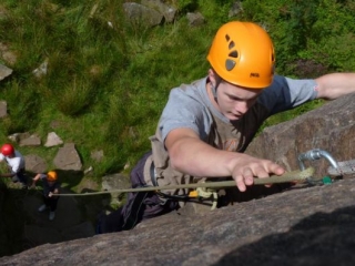 Climbing in the Peak District